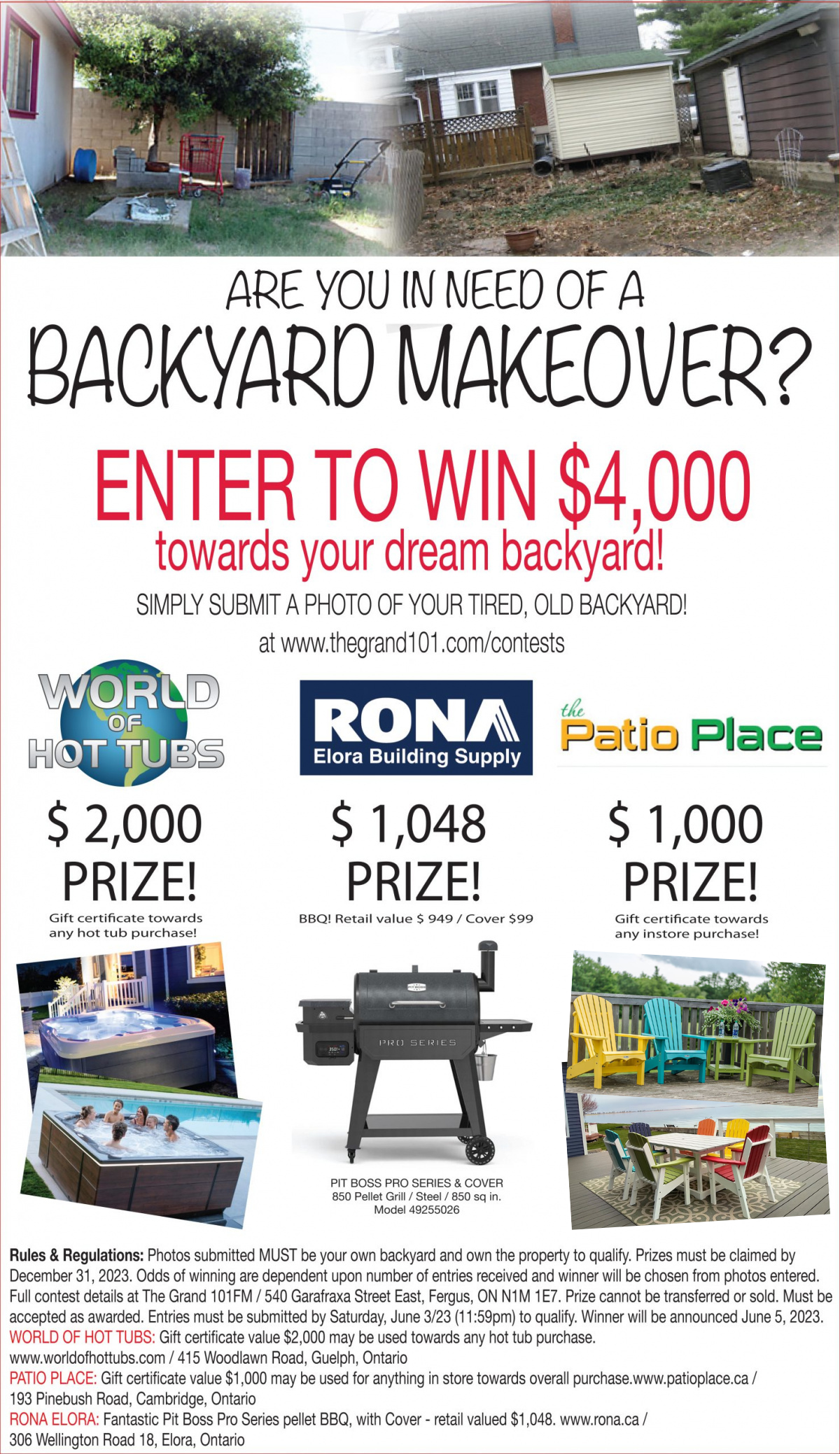 ENTER HERE: Backyard Makeover Contest