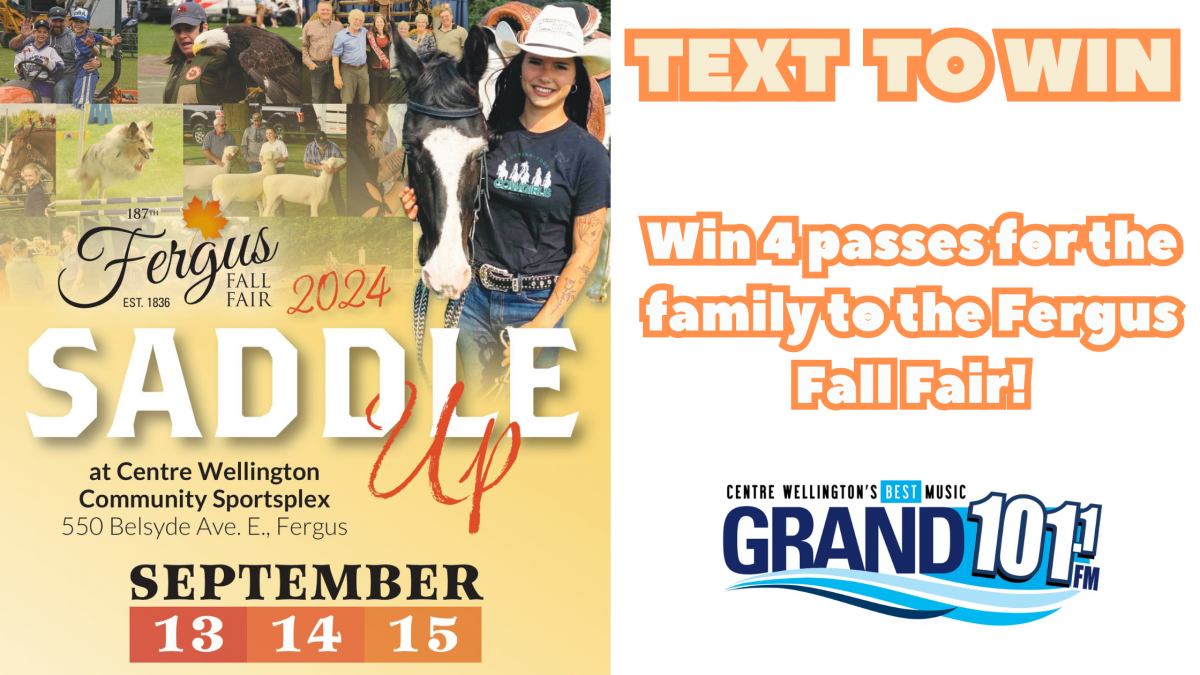 TEXT TO WIN: Win 4 passes for the Family to the Fergus Fall Fair!