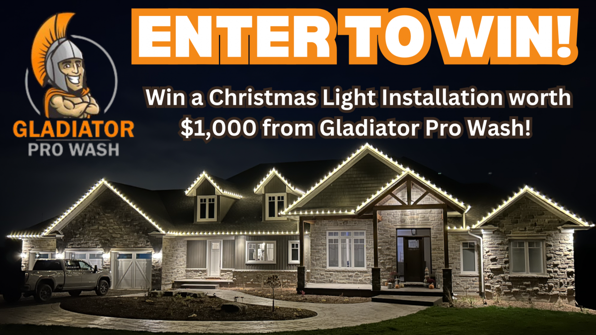 ENTER TO WIN: Win a Christmas Light Installation from Gladiator Pro Wash!