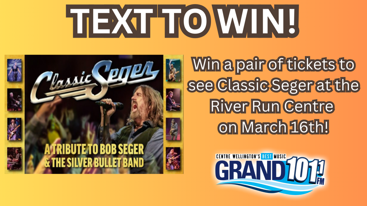 TEXT TO WIN: Win a Pair of Tickets with VIP Pass to see Classic Seger at the River Run Centre!