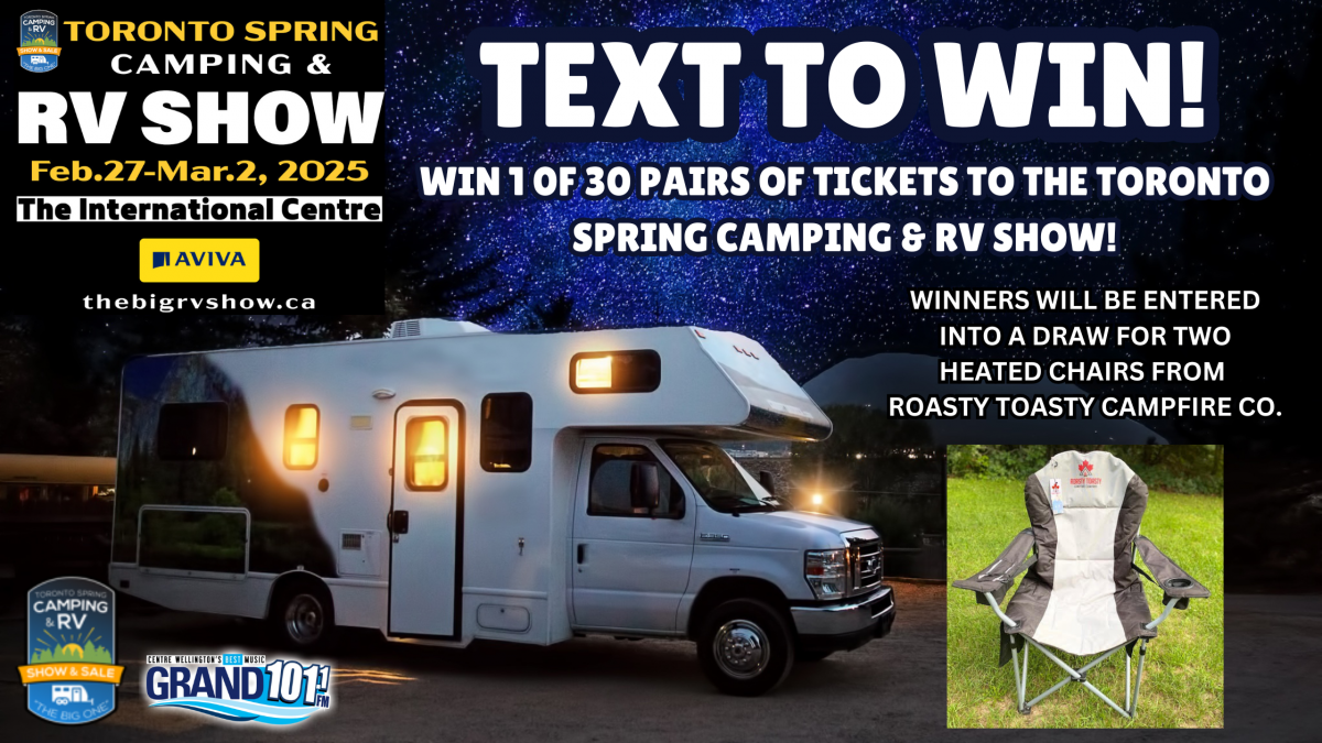 TEXT TO WIN: Win a Pair of Tickets to the Toronto Spring Camping & RV Show!