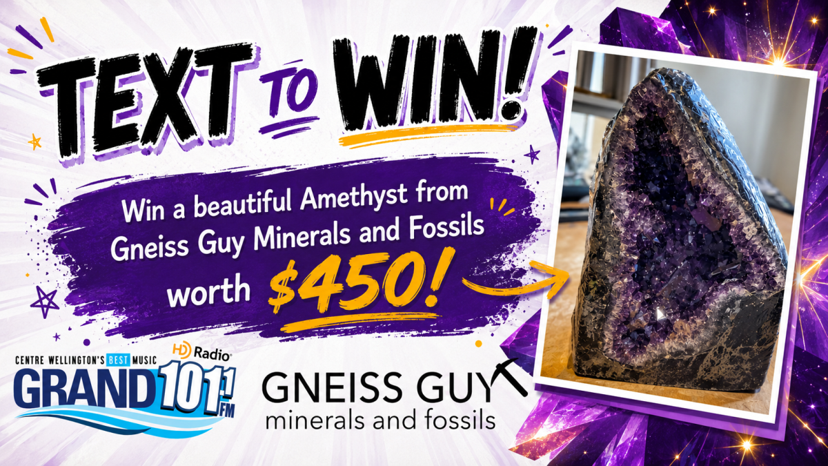 TEXT TO WIN: Win a Amethyst Cathedral from Gniess Guy Minerals and Fossils worth $450!